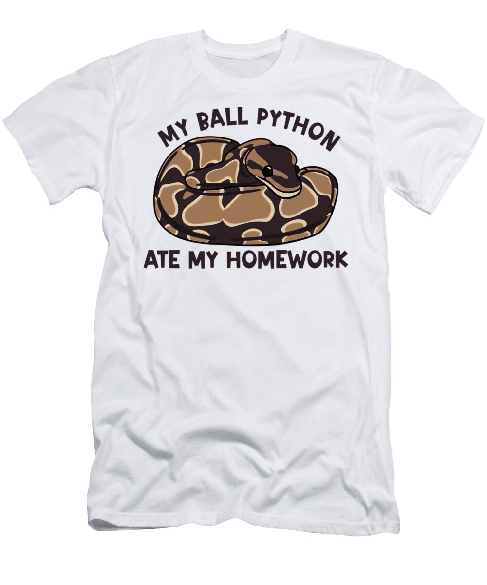 My Ball Python Ate My Homework Dave Eva T-Shirt