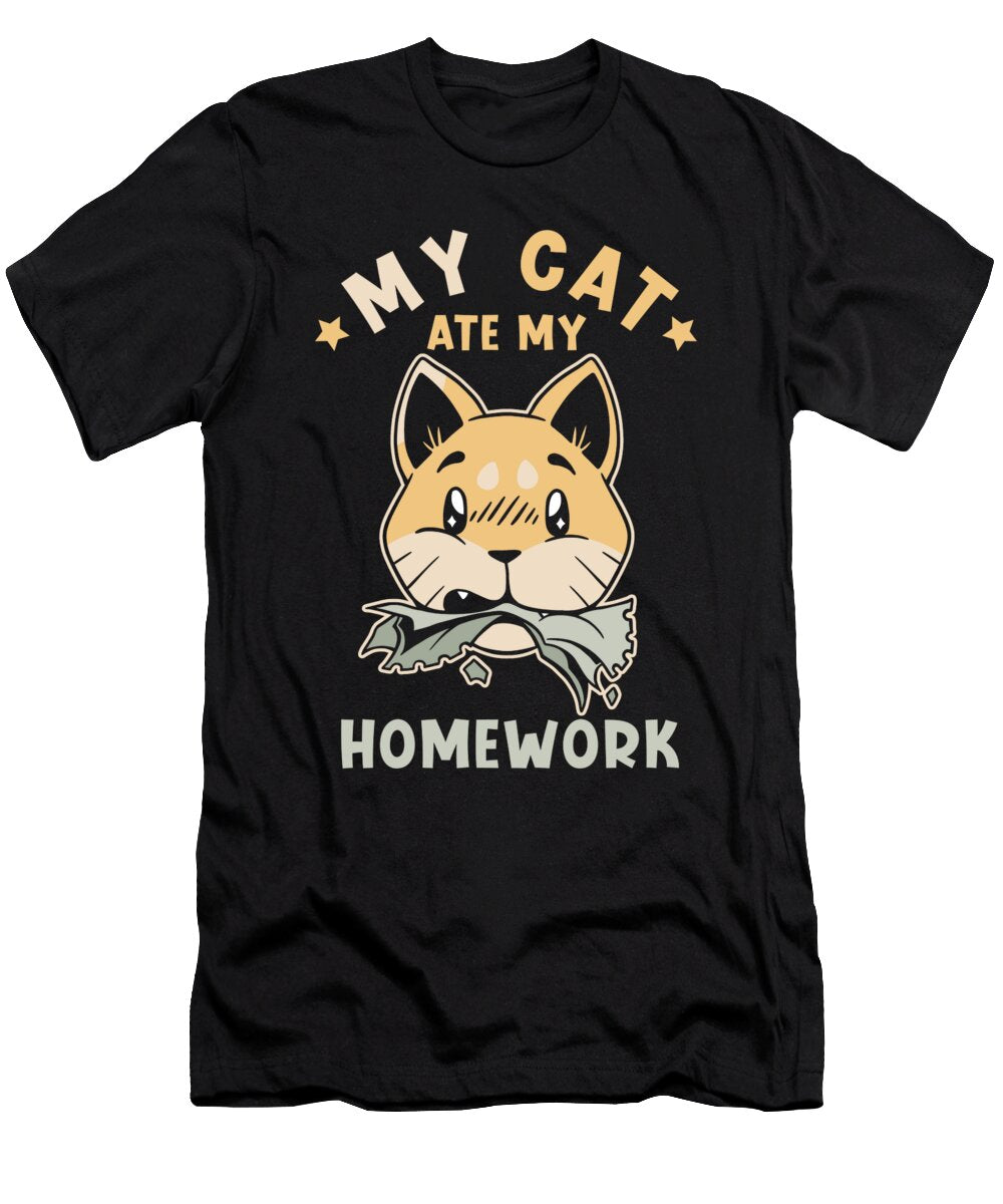 My Cat Ate My Homework Manuel Schmucker T-Shirt