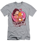 My Cat Is My Valentine Kitten Lover Heart Valentines Day Eloyw Zelda T-Shirt