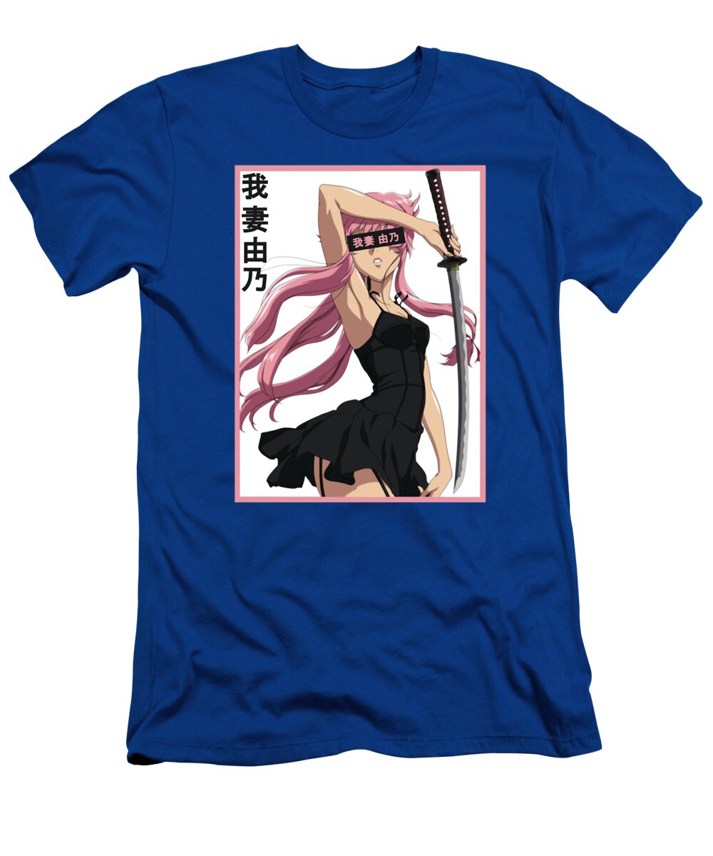 My Favorite People Yuno Gasai Mirai Nikki Future Diary Short Sleeve Douxie Grimo T-Shirt