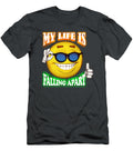 My Life Is Falling Apart Smiley Face Gregor Hamburger T-Shirt
