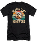 My Yorkipoo Dog Ate My Homework Funny Dogs Owner Yah Lishr T-Shirt
