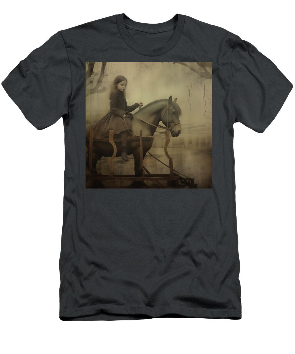 Mysterious Young Girl and Her Pony Yo Pedro T-Shirt