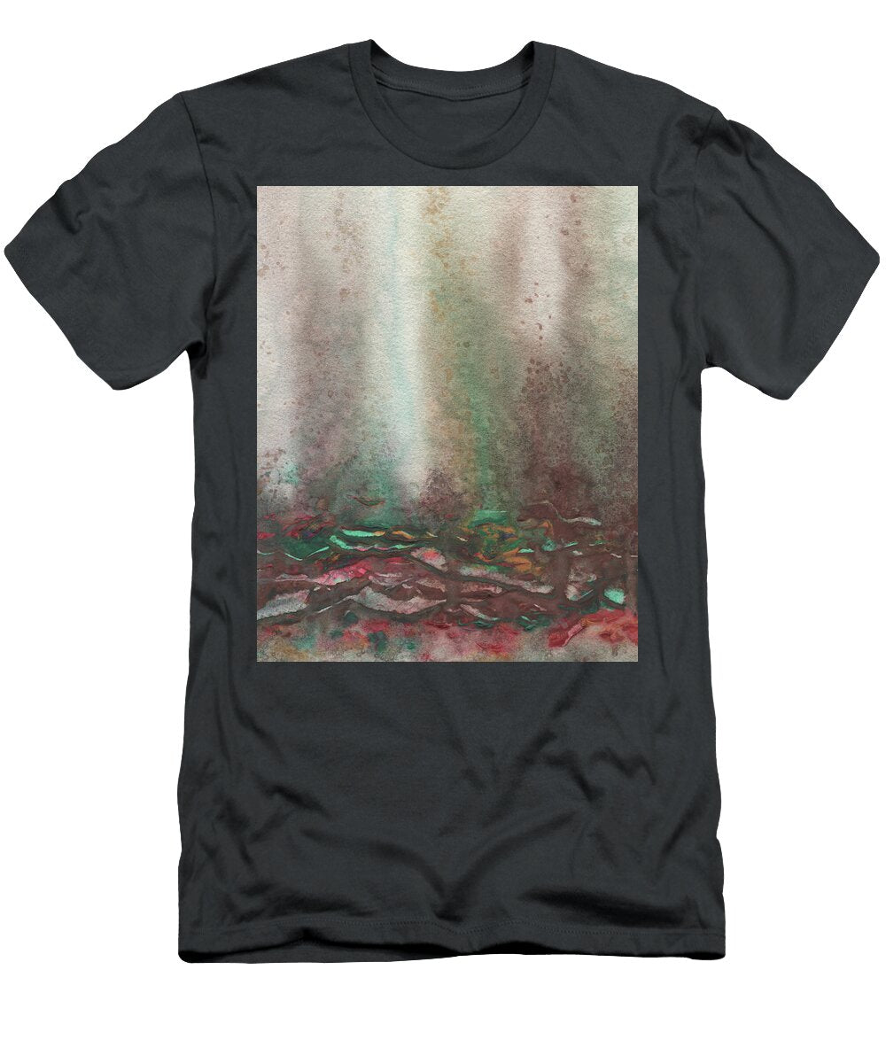Mystic Landscape Abstract Watercolor Art Irina Sztukowski T-Shirt