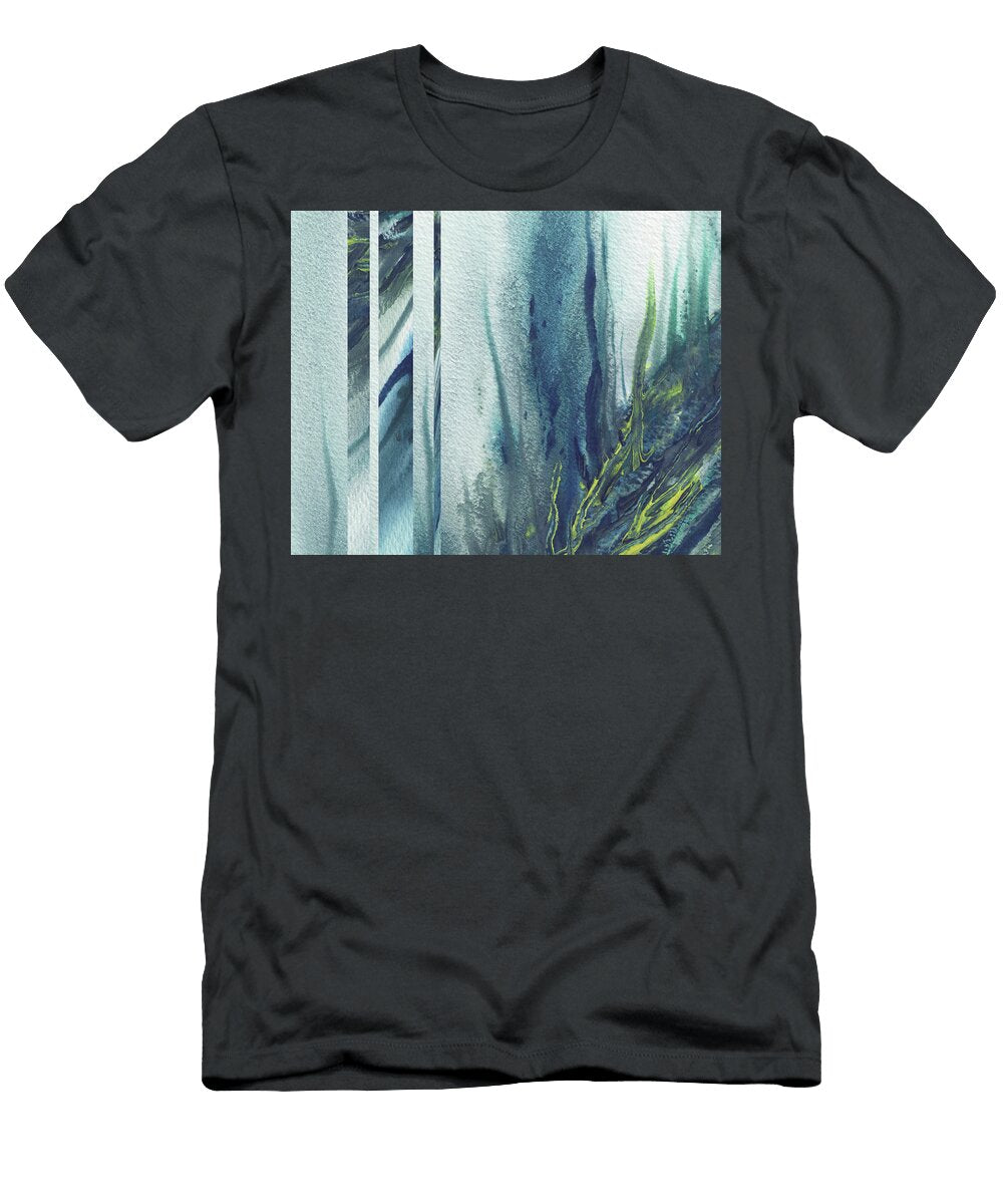 Mystic Rain Abstract Modern Decor Watercolor Iii Irina Sztukowski T-Shirt