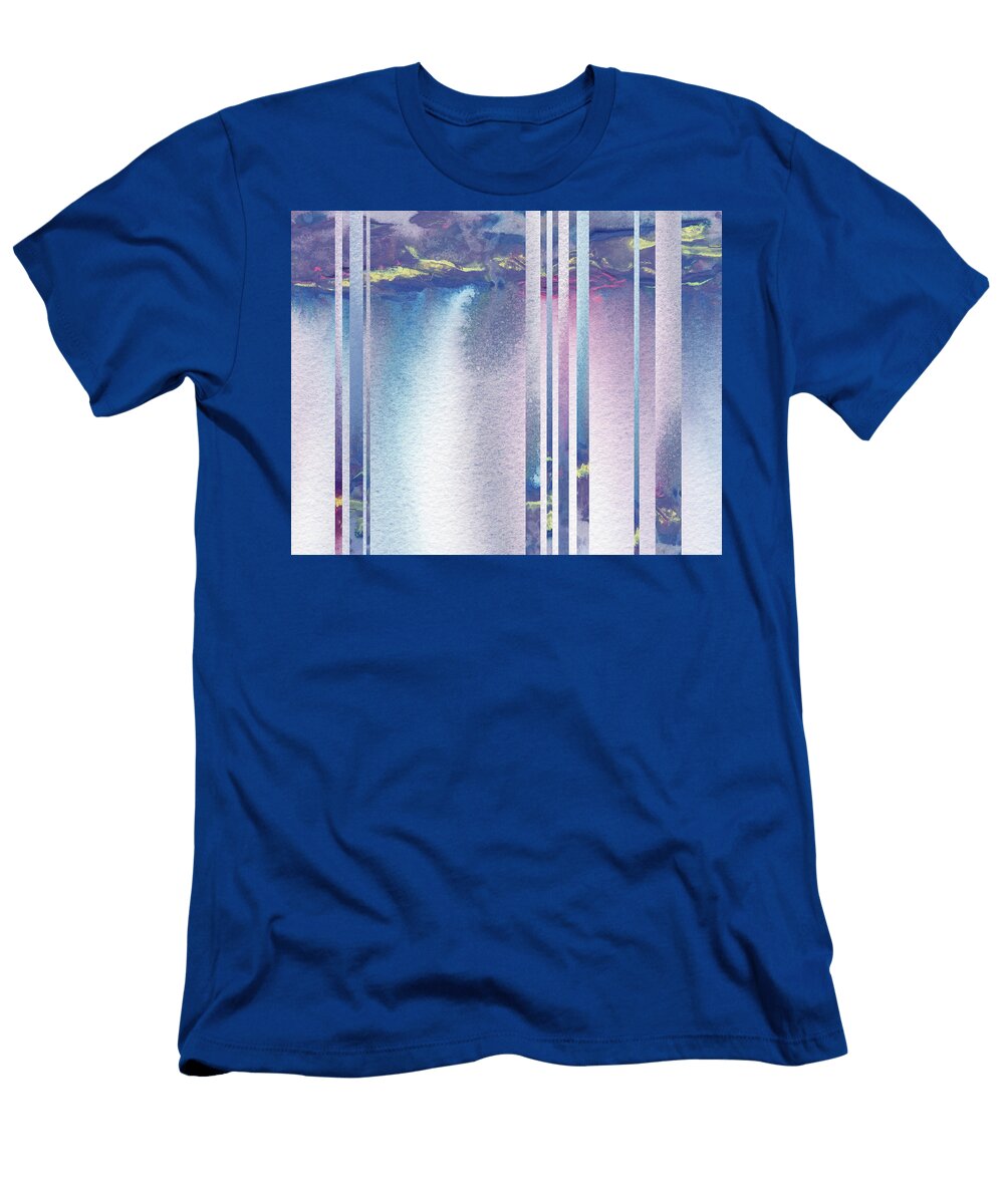 Mystic Rain Abstract Modern Decor Watercolor V Irina Sztukowski T-Shirt