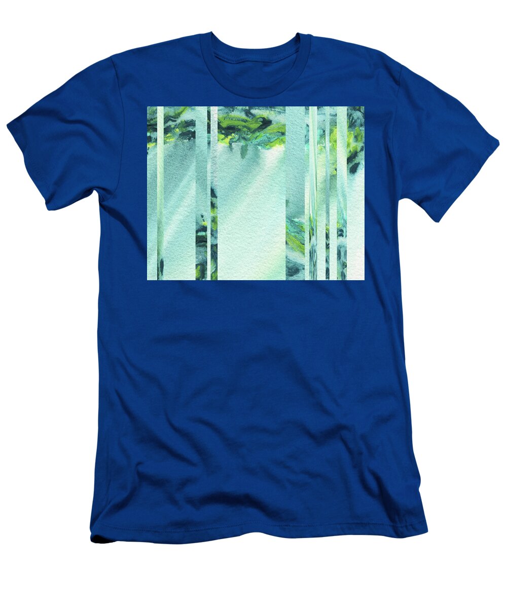 Mystic Rain Abstract Modern Decor Watercolor Vii Irina Sztukowski T-Shirt