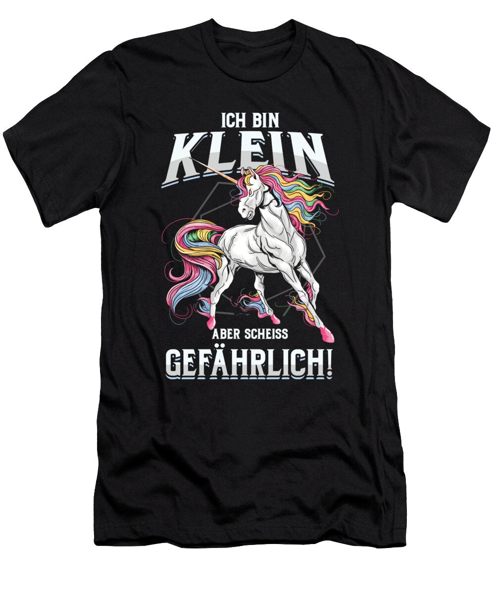 Mythical Creature Savage Funny Sarcastic Unicorn Gift Im Small But Dangerous Thomas Larch T-Shirt