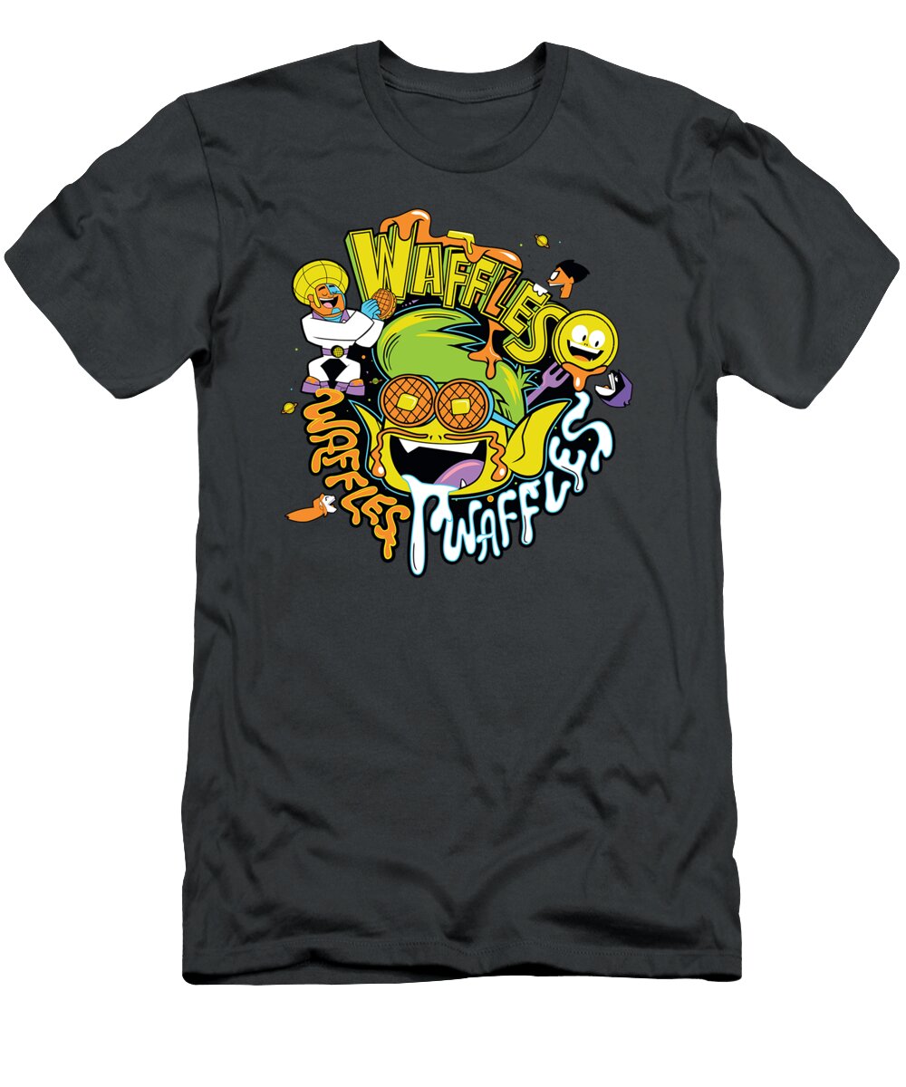 N Titans Go Beast Boy Waffles Adult Sulaio Hashi T-Shirt