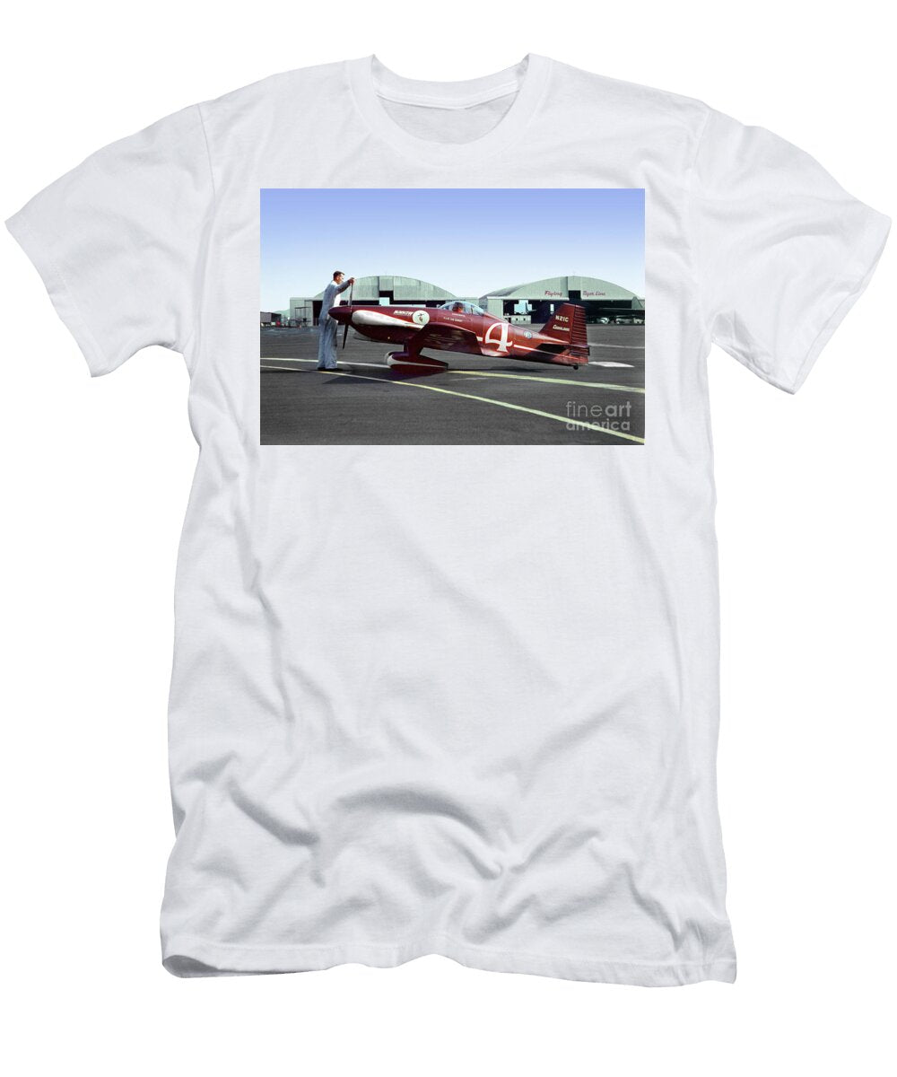 N21c Minnow Cosmic Wind At Burbank Airport Wernher Krutein T-Shirt