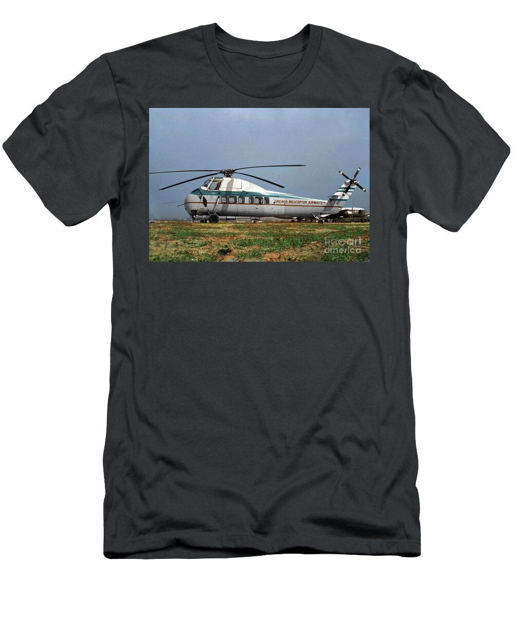 N867 Sikorsky S 58 Chicago Helicopter Airways Wernher Krutein T-Shirt