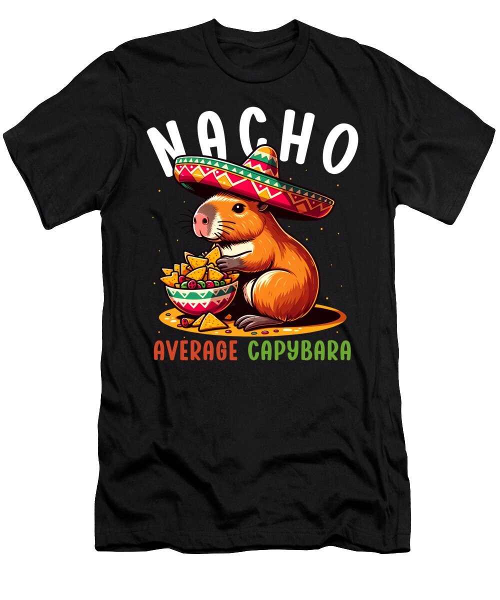 Nacho Average Capybara Mexican Mexico Cinco De Mayo Sifou Store T-Shirt