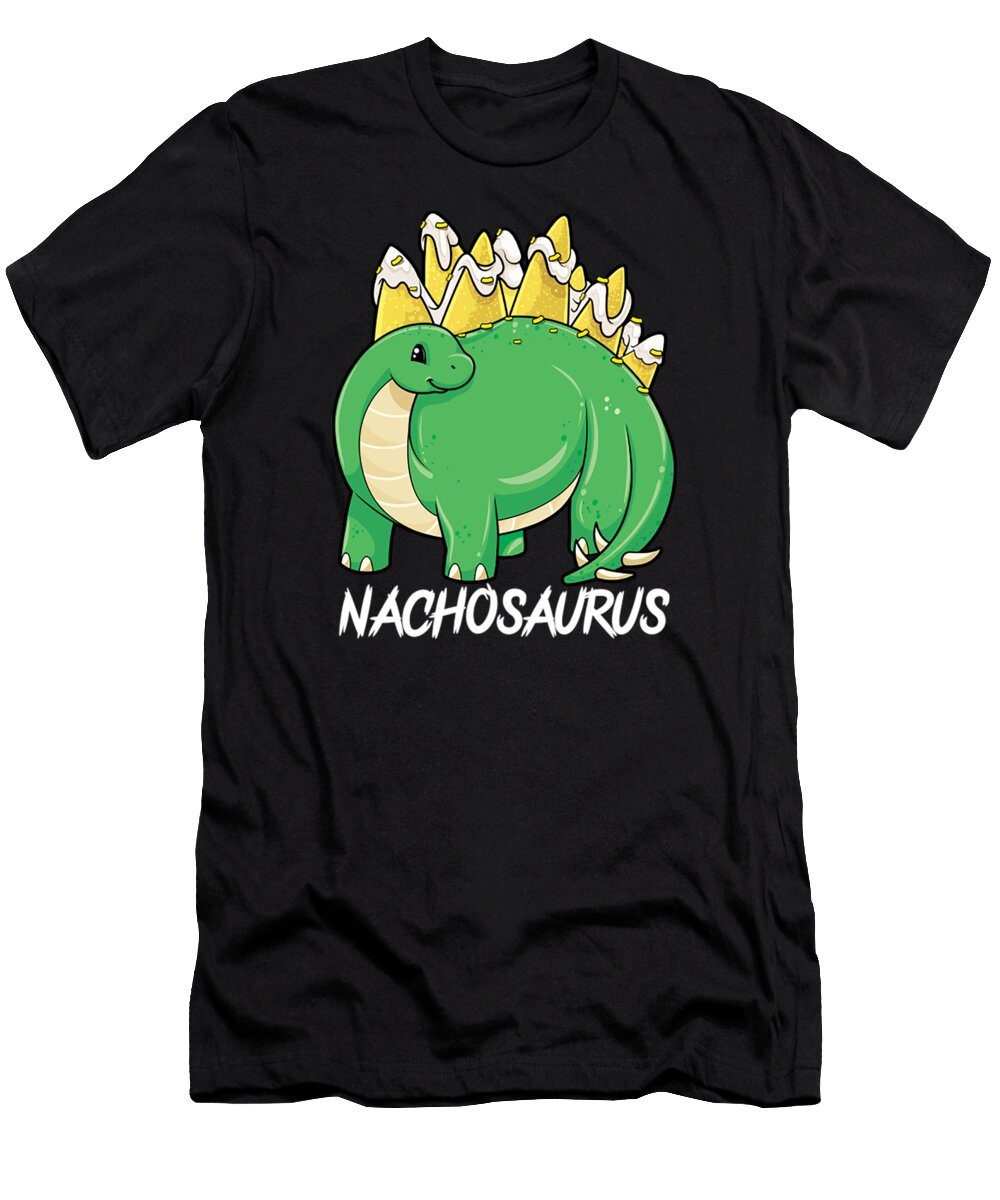 Nachosaurus Dinosaur Stegosaurus Nachos Mexican Food Pun Aska Sanjaya T-Shirt