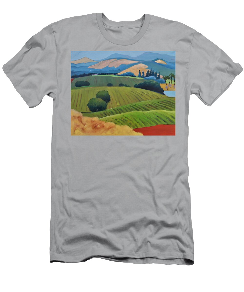 Napa with Mo Paint and Mo Trees Gary Coleman T-Shirt