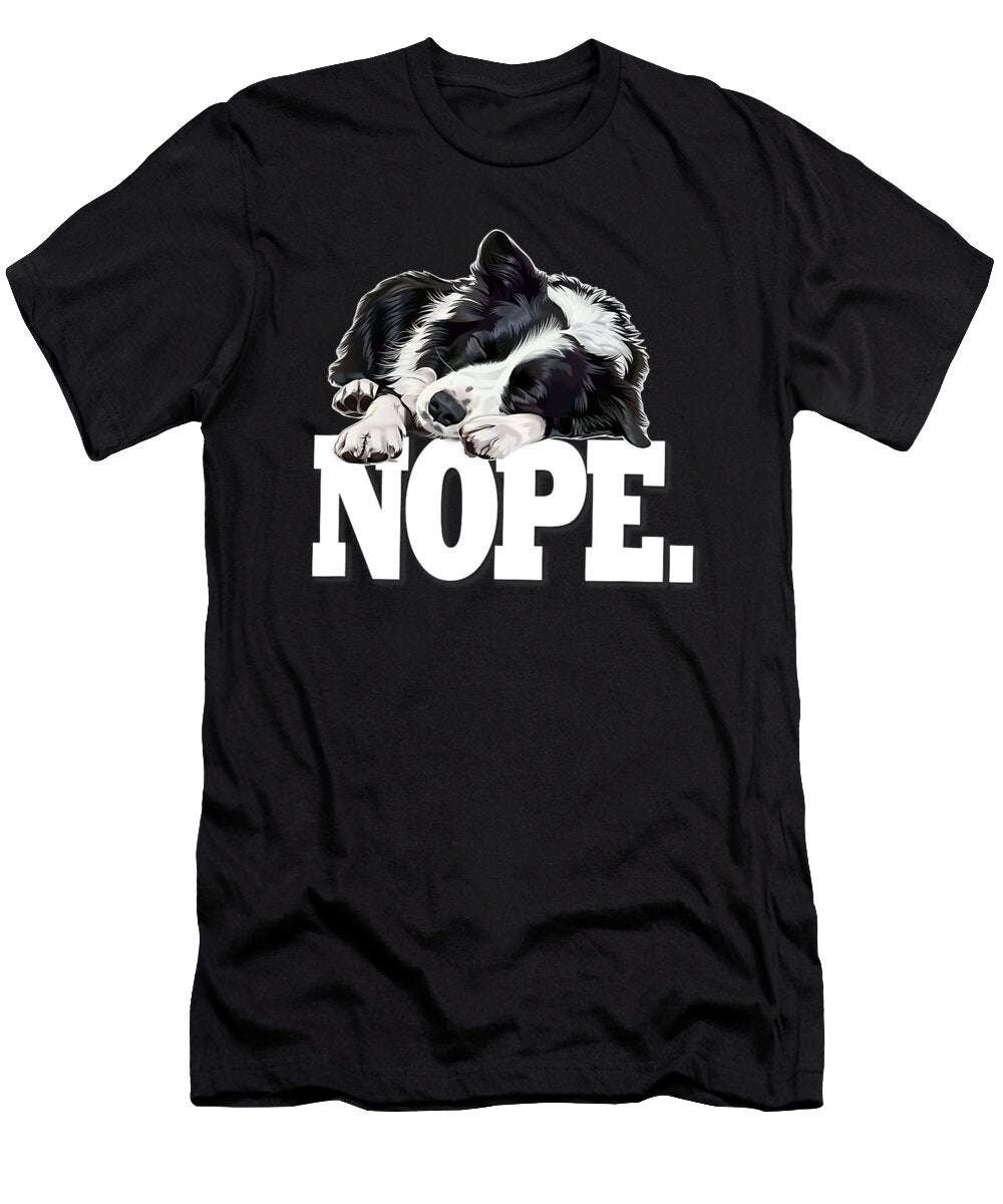 Napping Nope Border Collie Lover Studi Alex T-Shirt