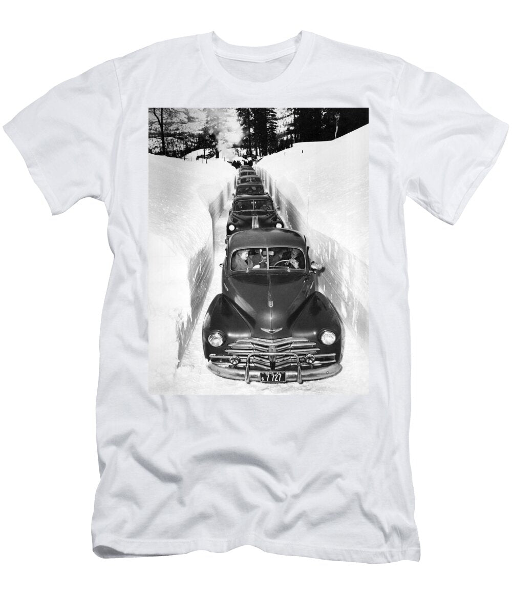 Narrow Winter Road Underwood Archives T-Shirt