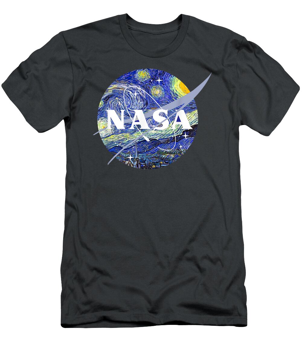 NASA Starry Night Classic Chevron NASA Lover Bday Party Gif Robsov Lili T-Shirt