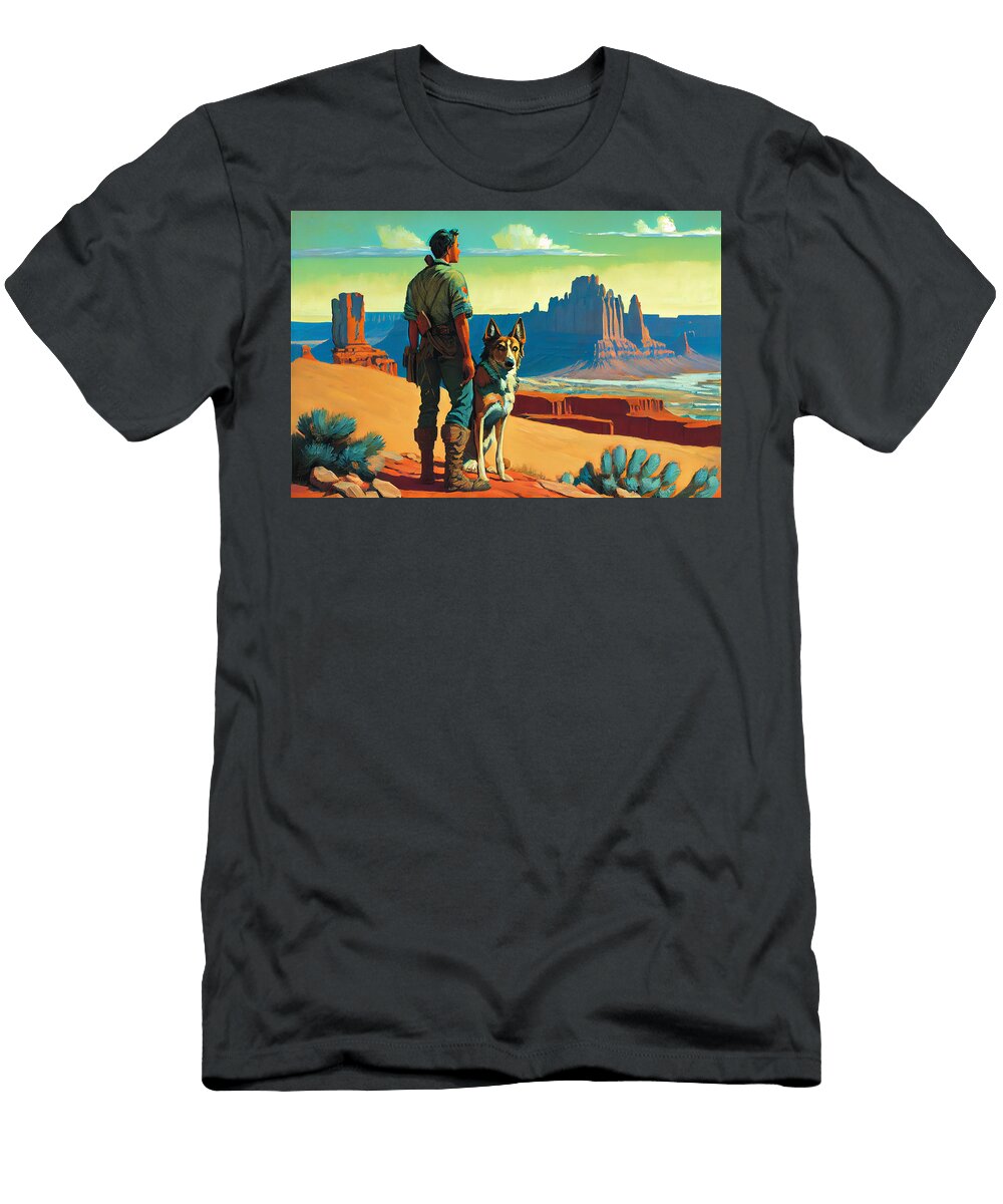Navajo Shepherd in a Jack Kirby Style Gentle an By Asar Studios Celestial Images T-Shirt