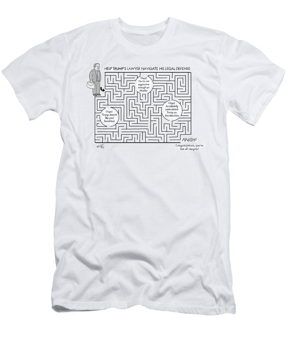 Navigate the Trump Legal Defense Ellis Rosen T-Shirt