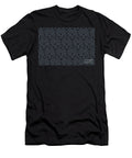 Navy Blue and Black Cube Geometric Shape Pattern Petite Pattern Minimal Graphic Designs T-Shirt