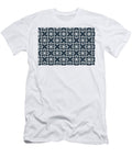 Navy Blue and White Minimal Line Art Pattern 4 Petite Pattern Minimal Graphic Designs T-Shirt