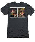 Neapolitan School Century Fruit and Flowers in a Sculptured Vase and Fruit and a Tortoise on a Stone Celestial Images T-Shirt