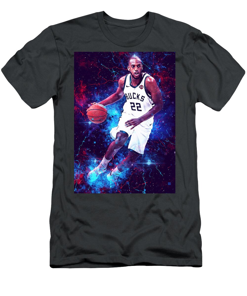 Nebula Player Khris Middleton Khris Middleton Khrismiddleton Jameskhristianmiddleton Milwaukee Bucks Wrenn Huber T-Shirt