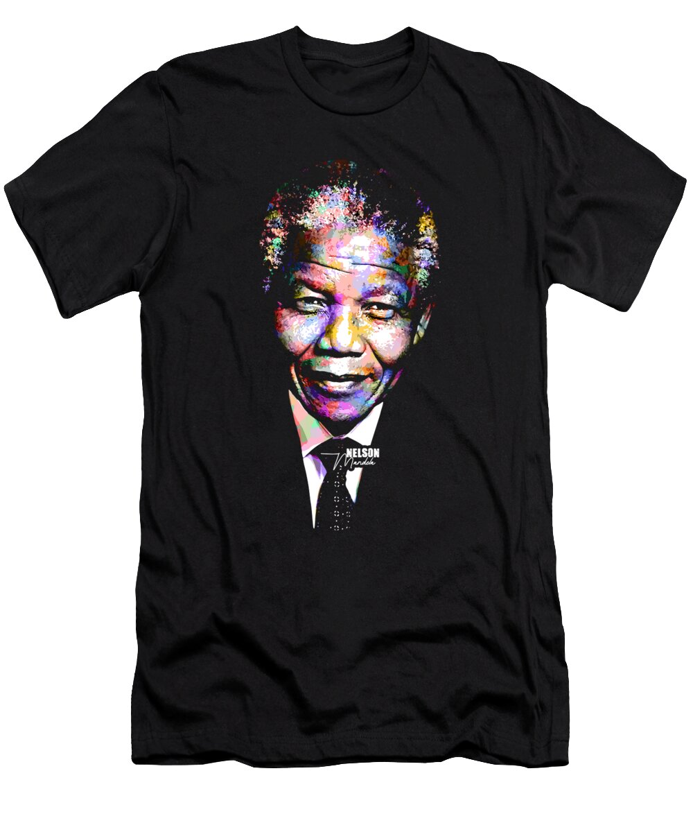 Nelson Mandela Colorful Andika Bahtiar T-Shirt