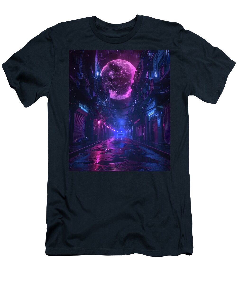Neon Eclipse Quantum Drift T-Shirt