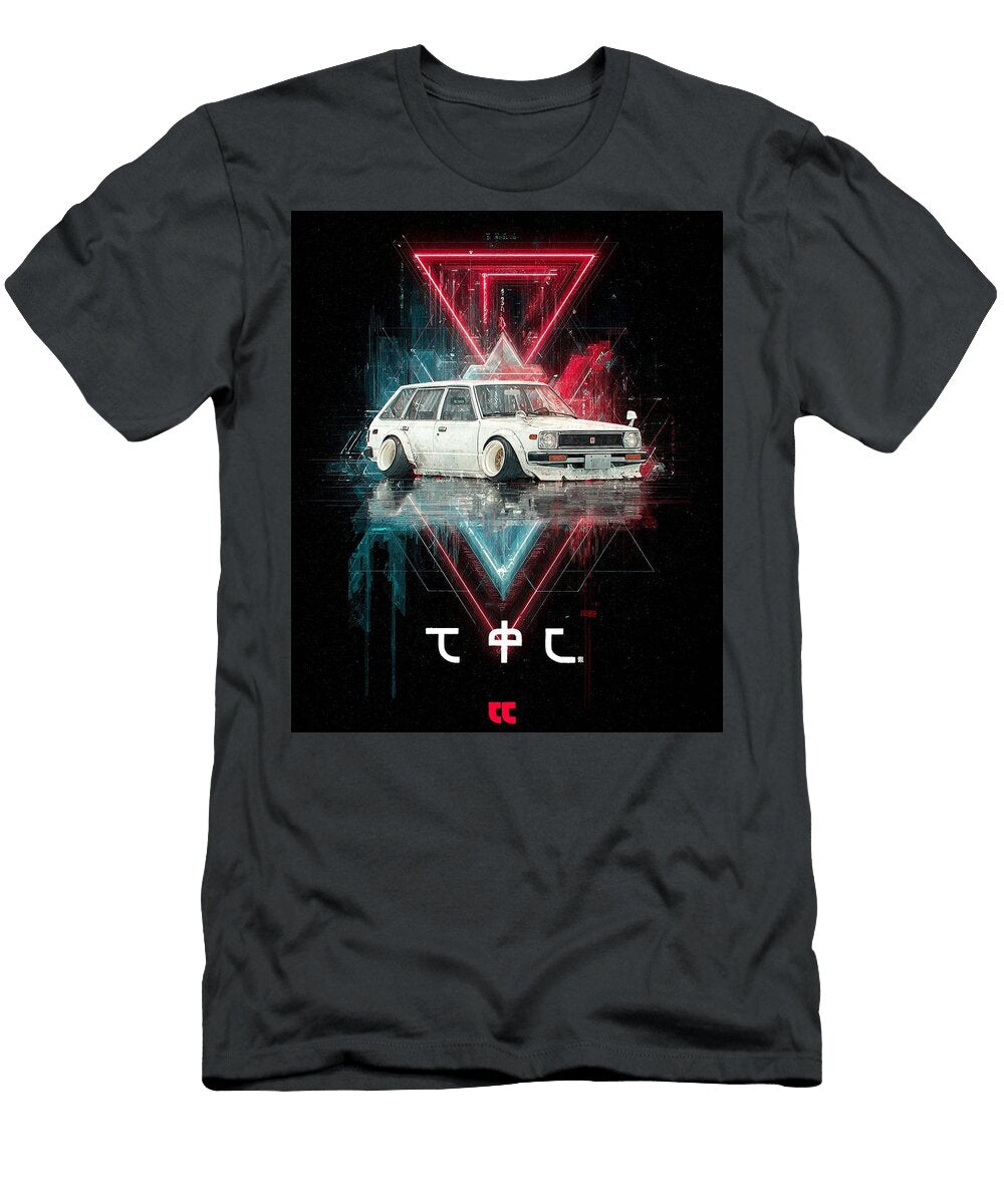 Neon Geometric Car Design Honda Today Jdm Car Grayson Sheppard T-Shirt