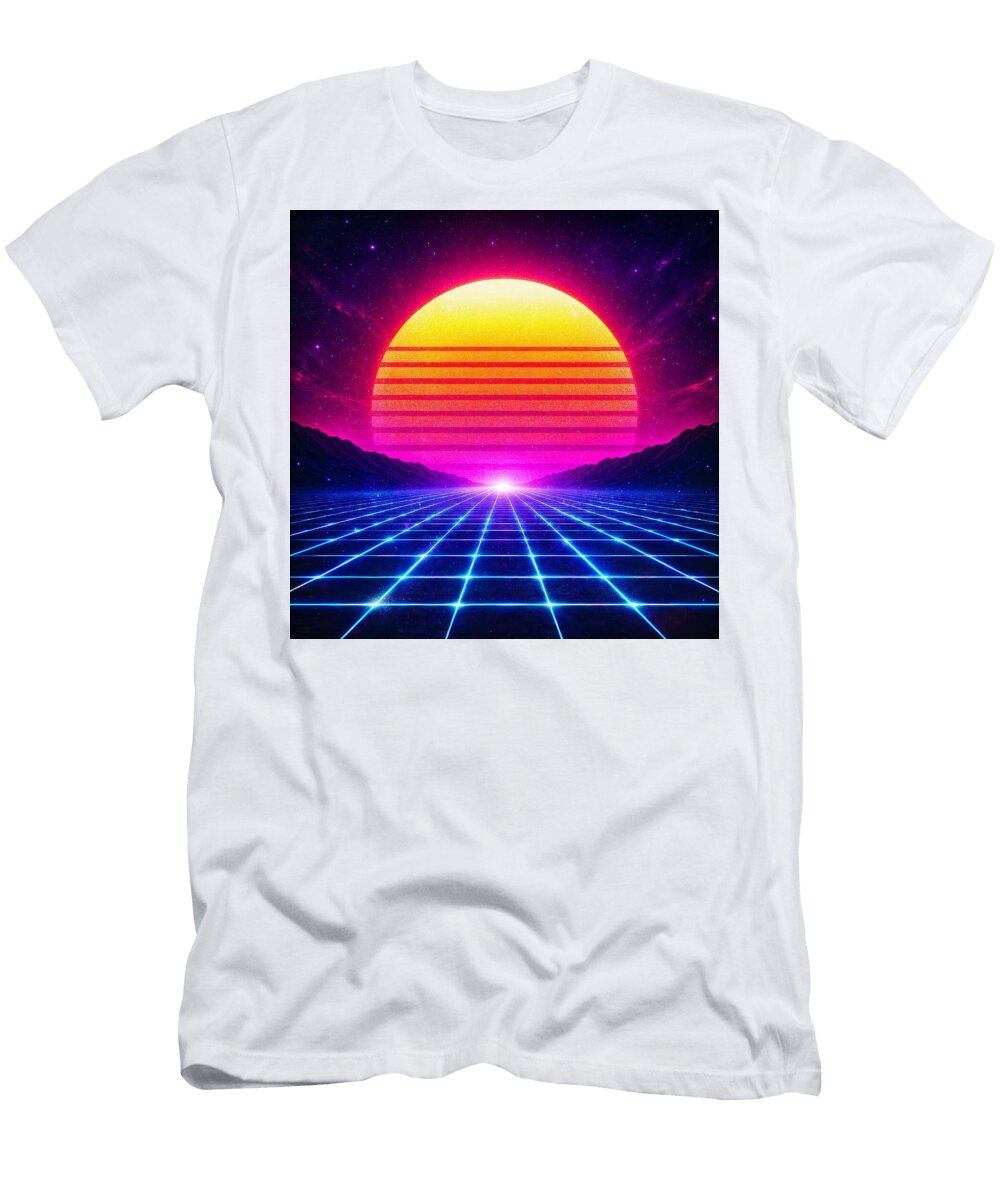Neon Grid 1986 Nicholas Peters T-Shirt