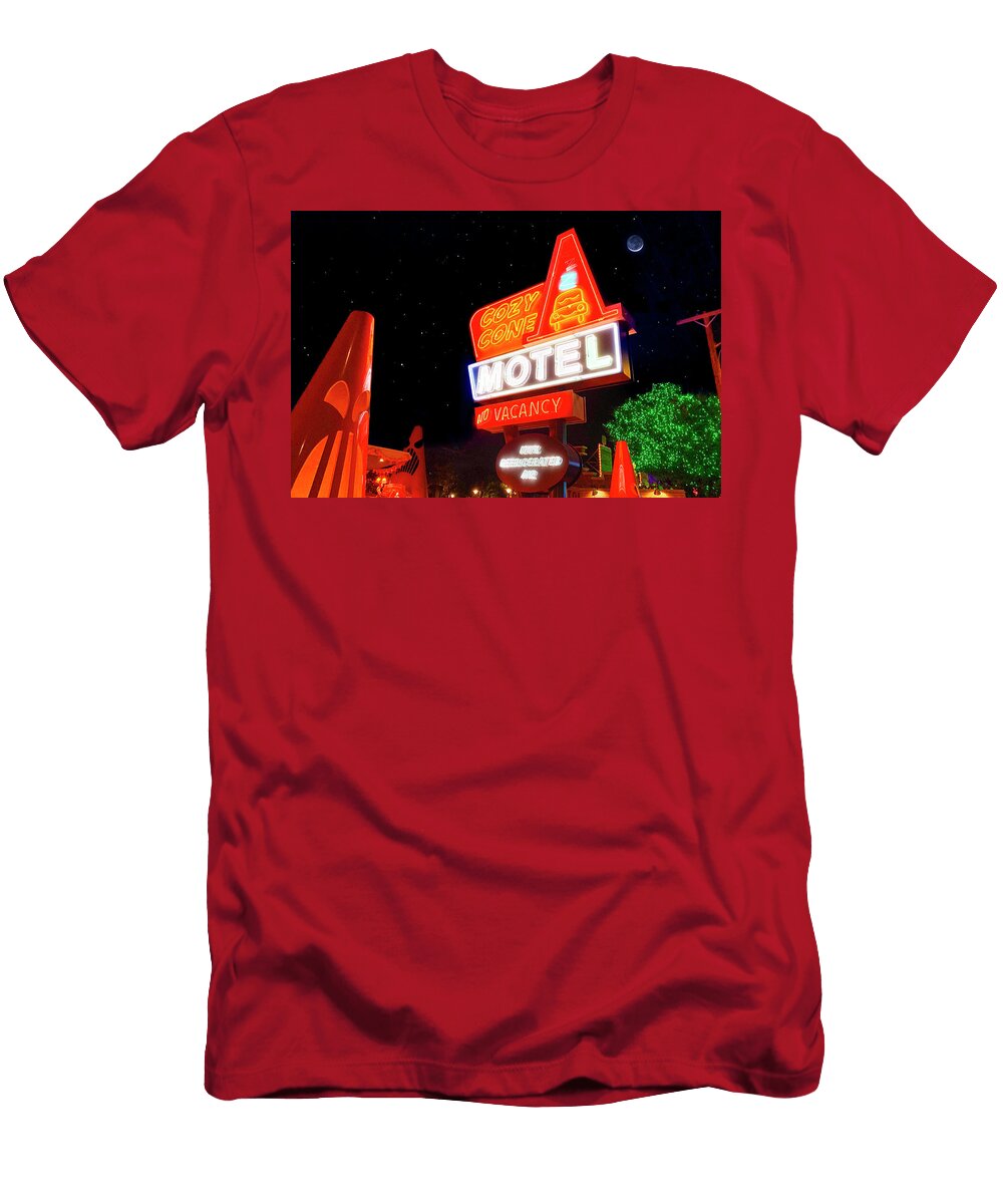 Neon Nights At the Cozy Cone Motel Mark Andrew Thomas T-Shirt