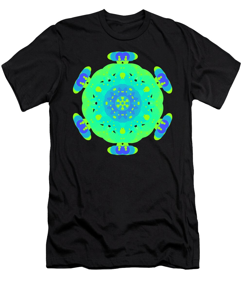 Neon Roll Mandala Ariel Guevara T-Shirt