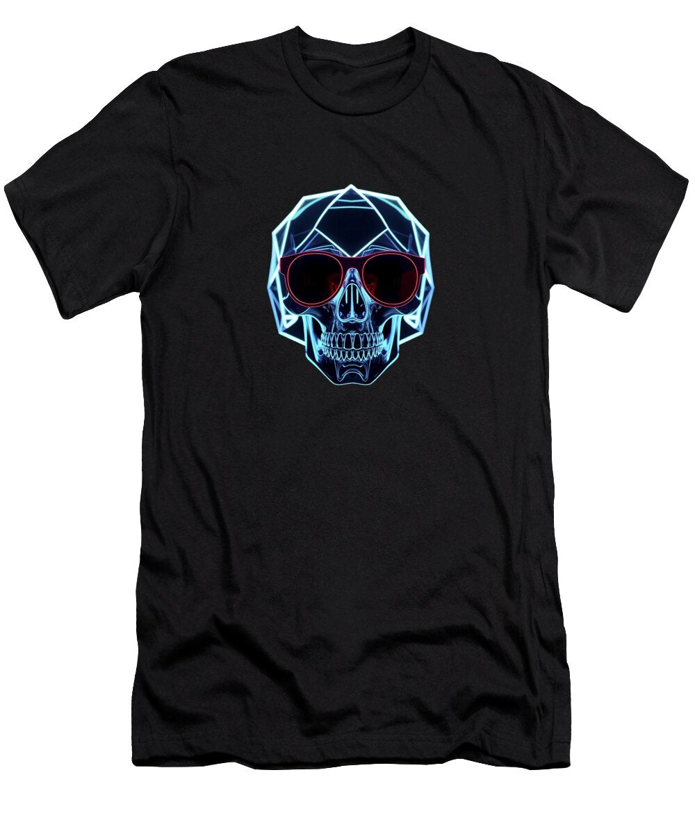 Neon Vice Skulls Retro 80s Skull 8 Benito Del Ray T-Shirt