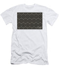 Neutral Beige and Black Line Shape Pattern Petite Pattern Minimal Graphic Designs T-Shirt