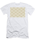Neutral Beige and White Ornamental Shape Pattern 3 Petite Pattern Minimal Graphic Designs T-Shirt