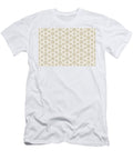 Neutral Beige and White Tessellation Pattern 14 Petite Pattern Minimal Graphic Designs T-Shirt