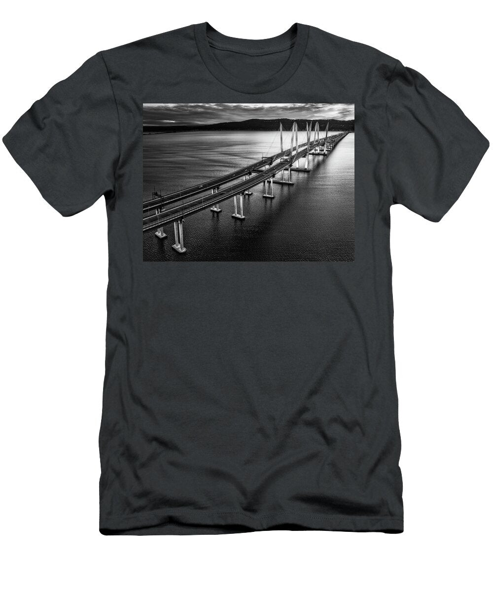 New Tappan Zee Bridge Ny Bw Susan Candelario T-Shirt