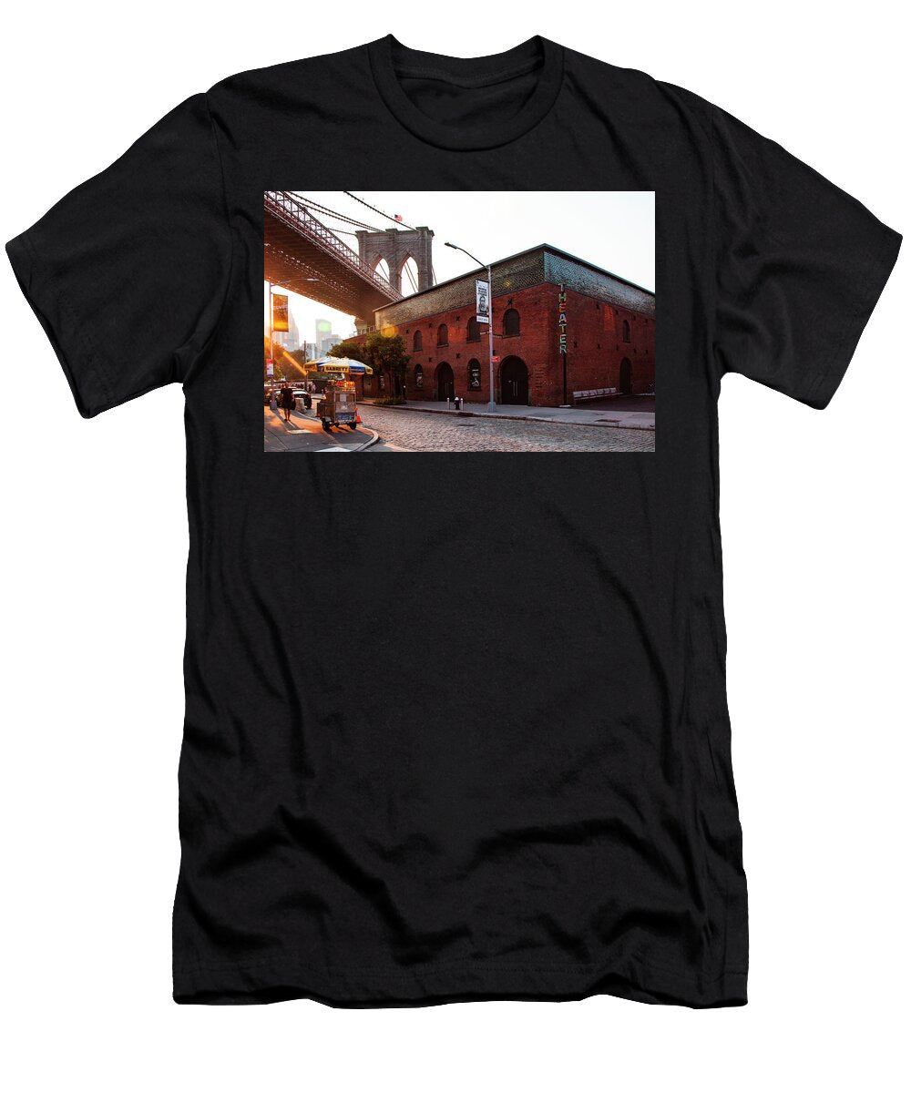 New York City Brooklyn Dumbo Brooklyn Bridge Park St Anns Warehouse Theater Lumiere T-Shirt