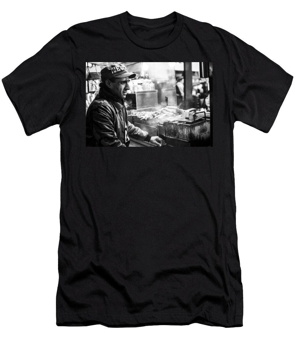 New York City Street Vendor 2 David Morefield T-Shirt