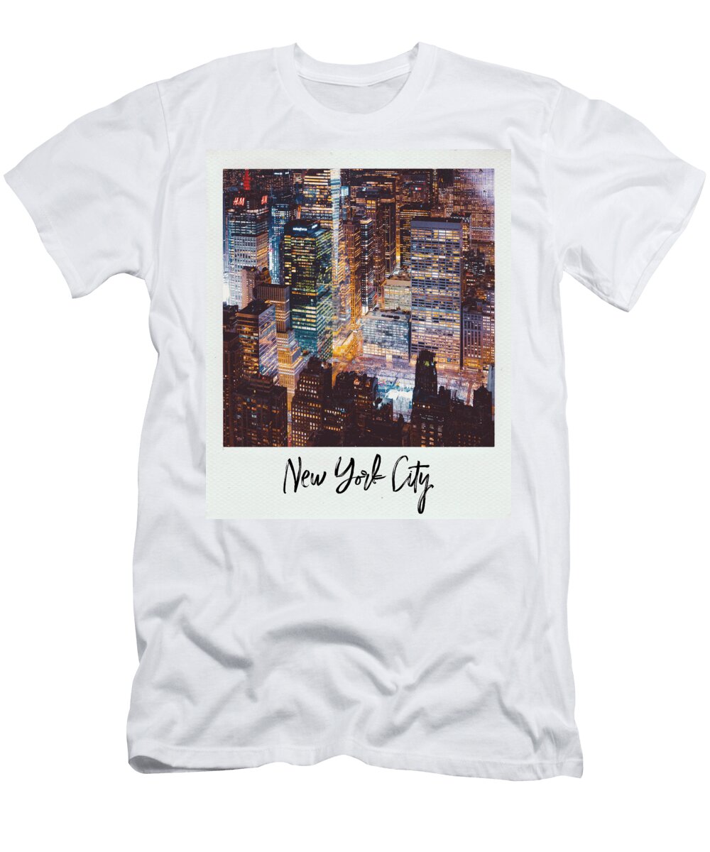 New York City USA America Retro Sunset Rainbow Synthwave Dnt Prints T-Shirt