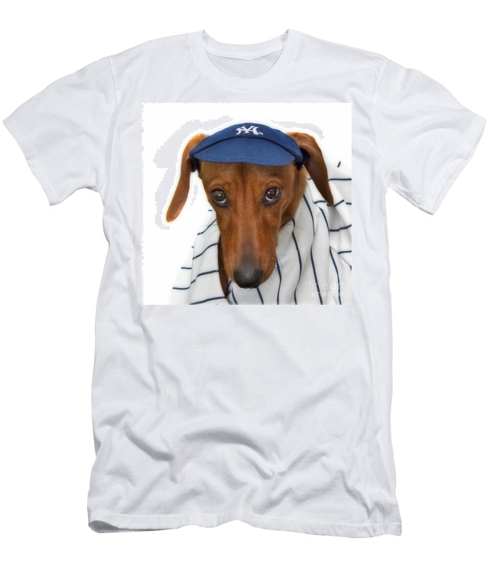 New York Yankee Hotdog Susan Candelario T-Shirt