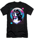Newfie Vintage Vaporwave Newfoundland Dog Lover Natalie Lidford T-Shirt
