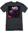 Night Blooming Cereus Synthwave Painting Digit By Asar Studios Celestial Images T-Shirt