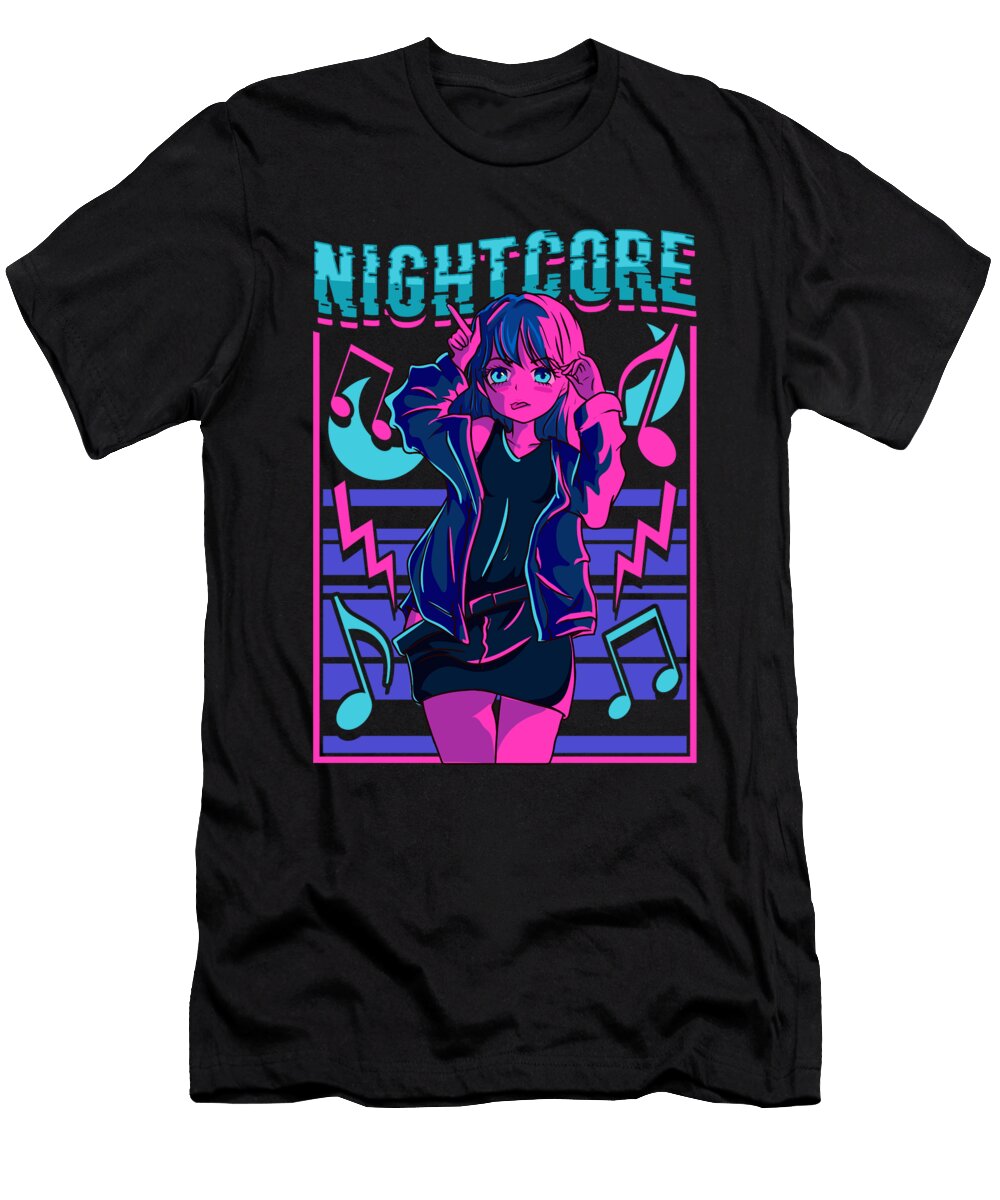 Nightcore Japanese Music Anime Aesthetic Manga Edm the Perfect Presents T-Shirt