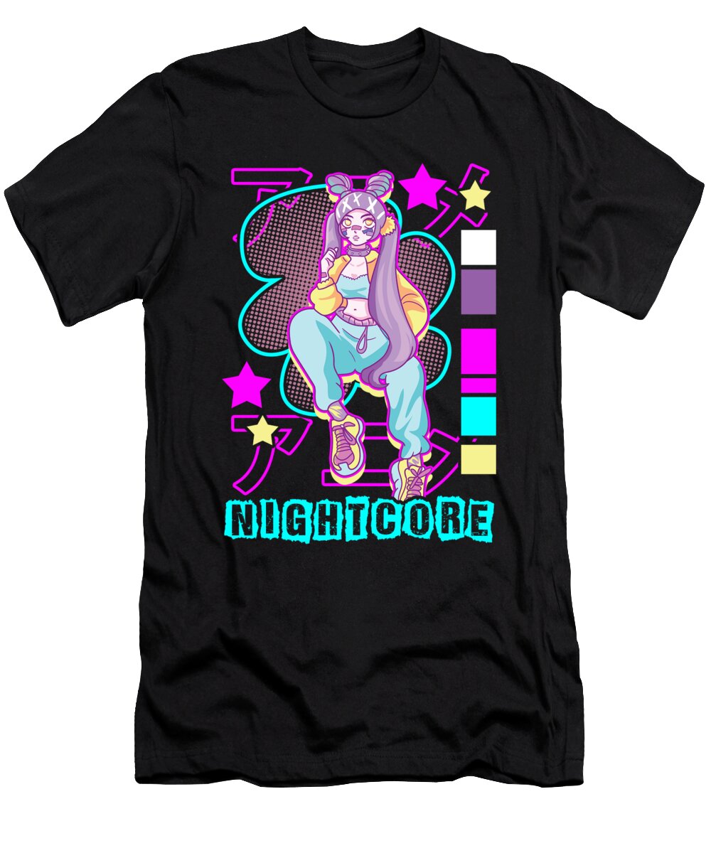 Nightcore Japanese Music Anime Girl Manga Artistic the Perfect Presents T-Shirt