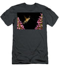 Nighttime Hummingbird Moth Amongst Flowers Mario G Rivera T-Shirt
