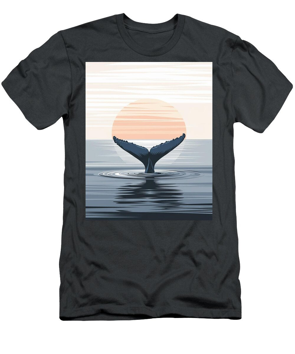No 02 Whispers of the Whales Tail Collection Sunset Elegance and Serenity of the Ocean Mounir Khalfouf T-Shirt