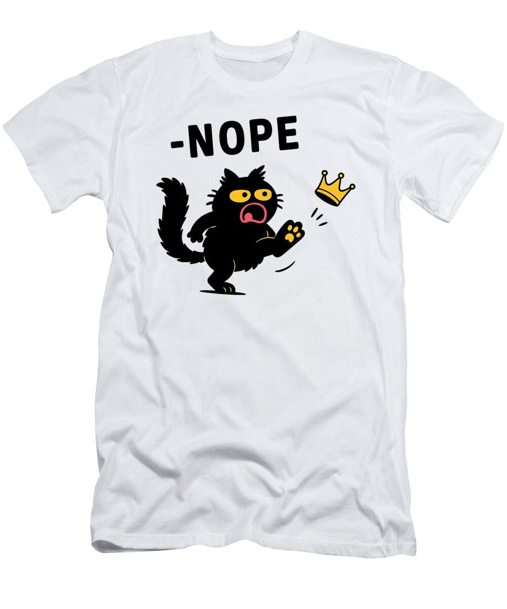 No Kings in America Black Cat for Men Zyneu Gangd T-Shirt
