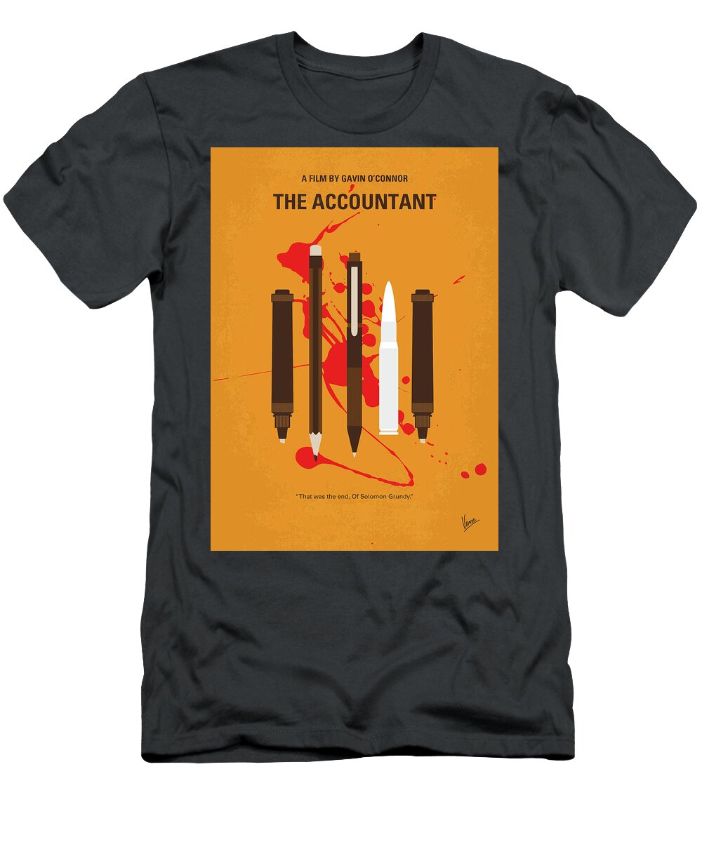 No1232 My the Accountant Minimal Movie Poster Chungkong Art T-Shirt